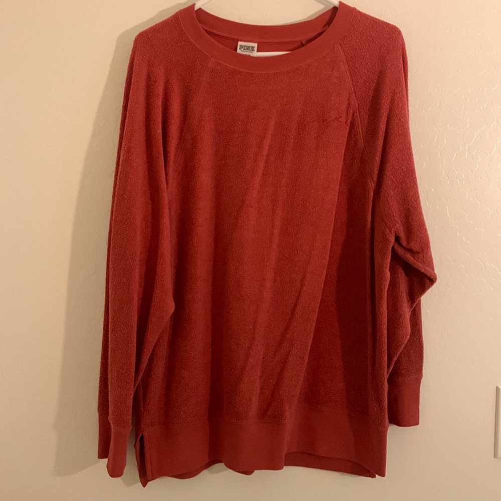 Pink Rust Crew Neck Sweatshirt